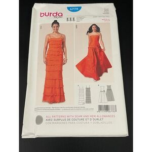00300 Burda Style 6778 Sewing Pattern Dress Gown Evening Formal‎ Maxi Sz 8-18